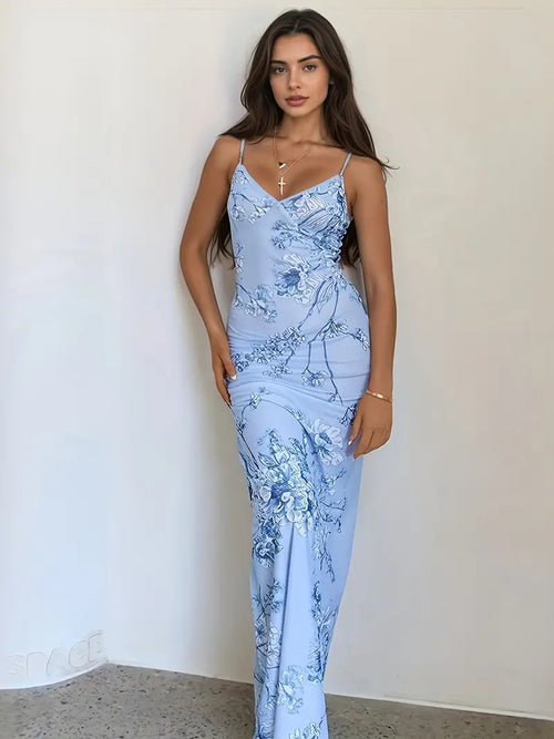 Sky Blu Floral Summer Dress